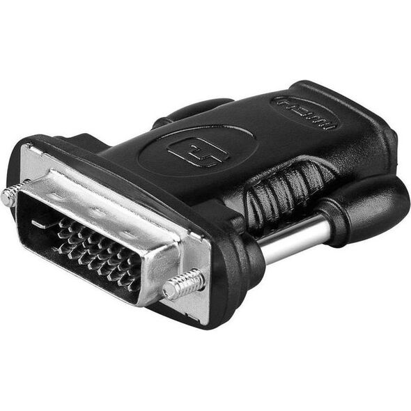 Adapter AV MicroConnect HDMI - DVI-D czarny (HDM19F24)