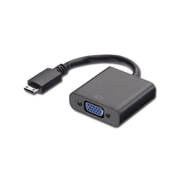 Adapter AV MicroConnect HDMI Mini  - D-Sub (VGA) czarny (HDMIVGAB)