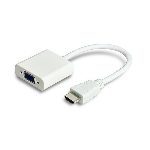 Adapter AV MicroConnect HDMI - D-Sub (VGA) biały (HDMVGA1)