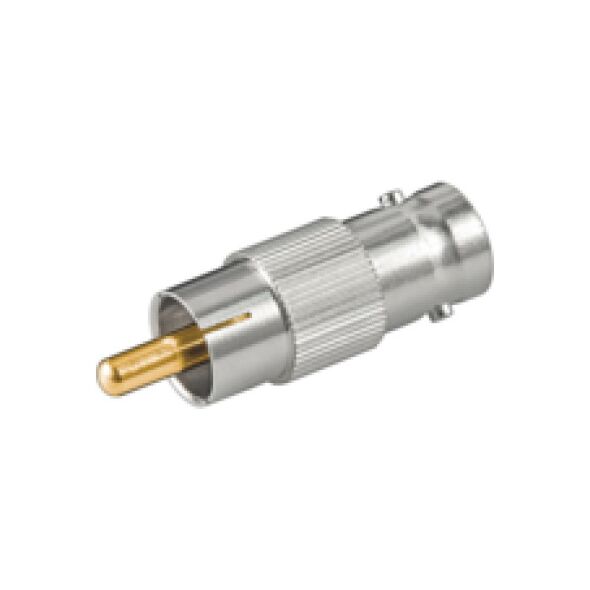 Adapter AV MicroConnect RCA (Cinch) - BNC srebrny (BNCRCAADAPTOR)
