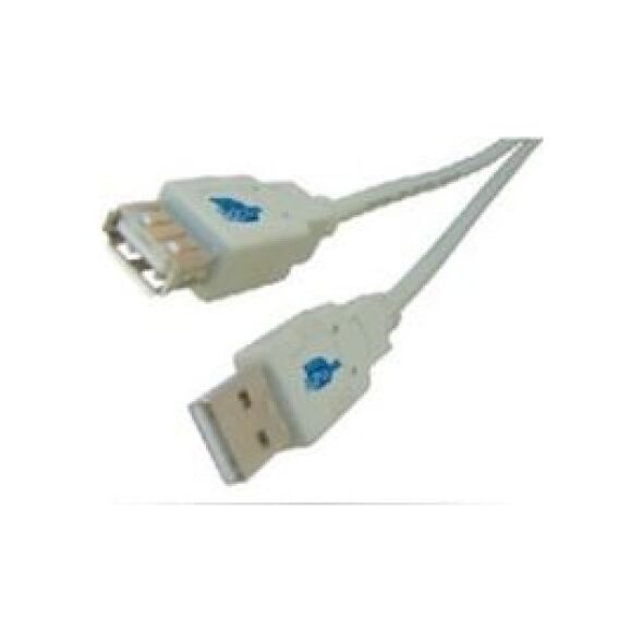 Kabel USB MicroConnect USB-A - USB-A 0.5 m Szary (USBAAF05)