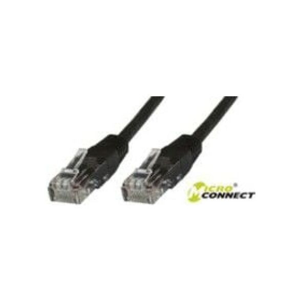 MicroConnect Patchchord U/UTP CAT5e, PVC, czarny, 7.5m (B-UTP5075S)