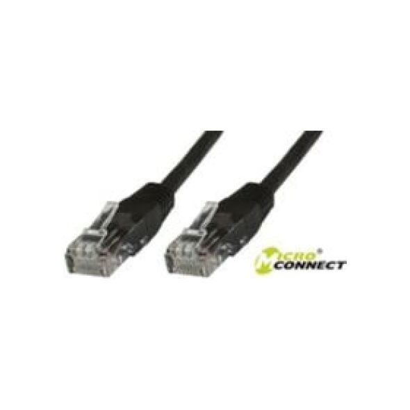 MicroConnect U/UTP CAT5e 1.5M Black PVC (B-UTP5015S)