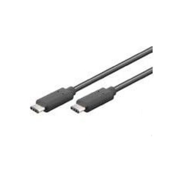 Kabel USB MicroConnect USB-C - USB-C 1 m Czarny (USB3.1CC1)