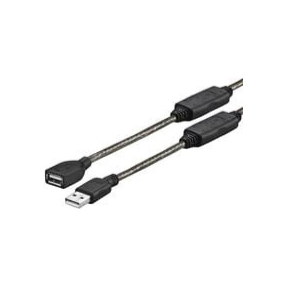 Kabel USB VivoLink USB-A - USB-A 15 m Czarny (PROUSBAAF15)