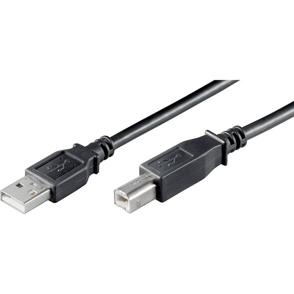 Kabel USB Eigenbrand USB-A - USB-B 3 m Czarny (68901)