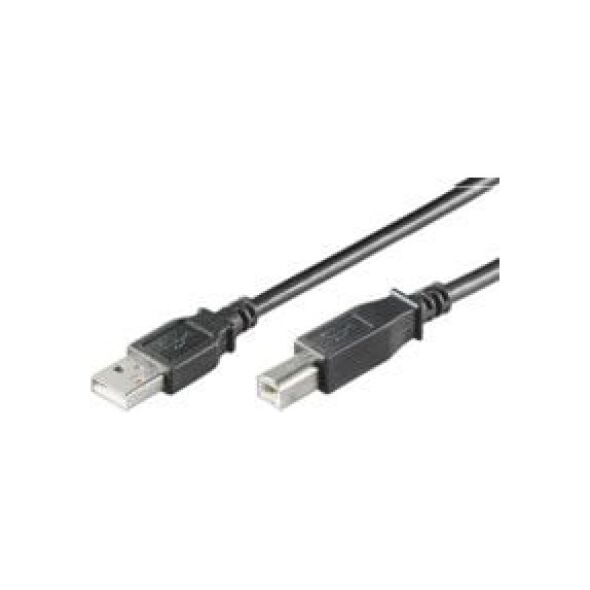 Kabel USB MicroConnect USB-A - USB-B 0.5 m Czarny (USBAB05B)