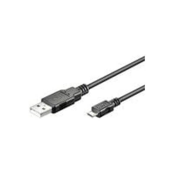 Kabel USB MicroConnect USB-A - microUSB 3 m Czarny (USBABMICRO3)