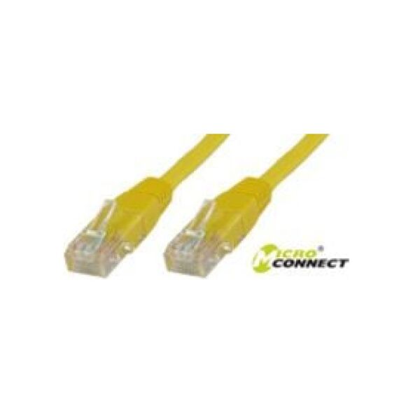 MicroConnect U/UTP CAT6 0.5M Yellow PVC (B-UTP6005Y)