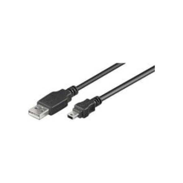 Kabel USB MicroConnect USB-A - miniUSB 3 m Czarny (USBAMB53)