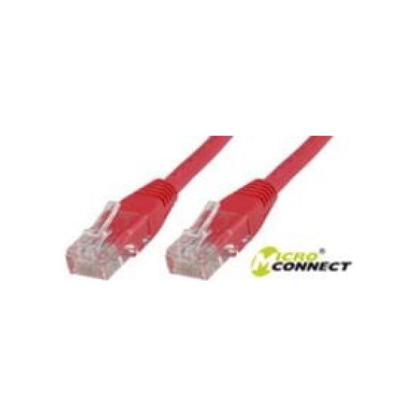 MicroConnect Kabel CAT 6 U/UTP 7.5m PVC Czerwony (B-UTP6075R)