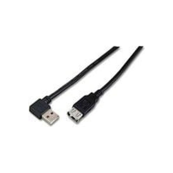 Kabel USB MicroConnect USB-A - USB-A 1.5 m Czarny (USBAAF2ABLACK)