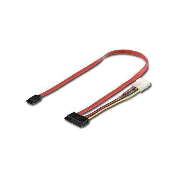 MicroConnect Molex - SATA 22-pin, Czerwony (PI17146)