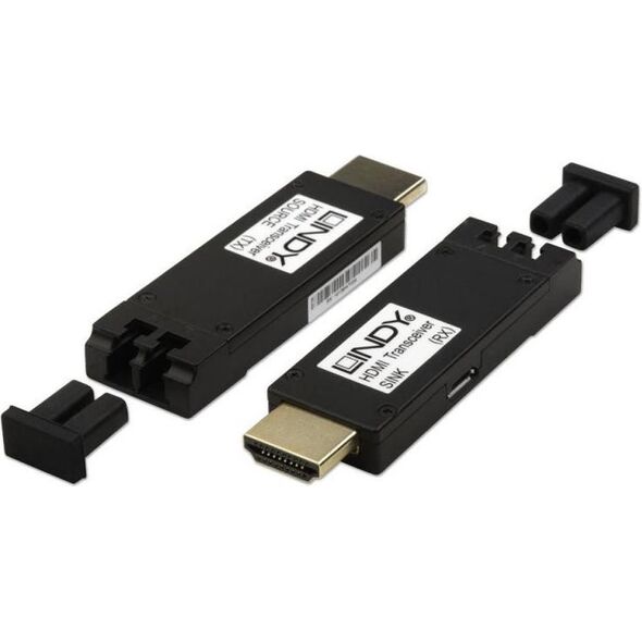 System przekazu sygnału AV Lindy HDMI, po LC Duplex 50/125 OM3, 4K, do 300m (38170)