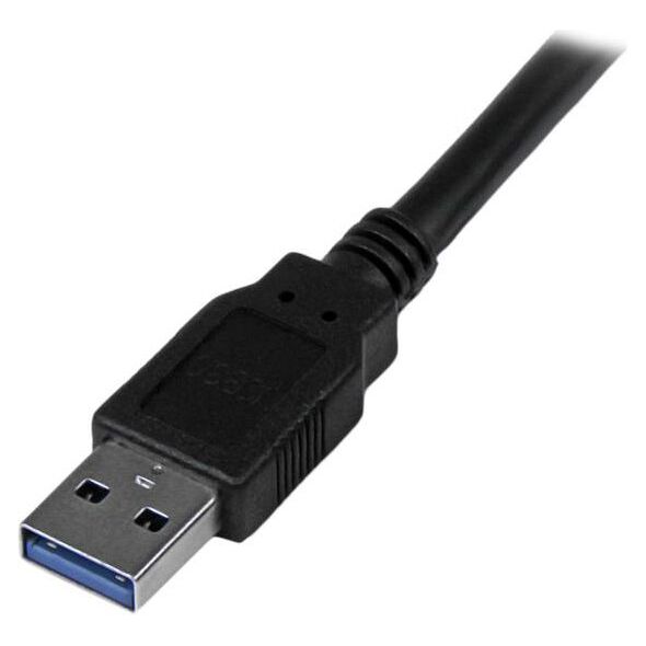 Kabel USB StarTech USB-A - 3 m Czarny (USB3SAA3MBK)
