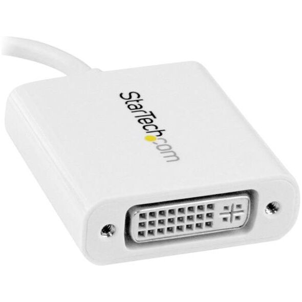 Adapter USB StarTech USB-C - DVI Biały  (CDP2DVIW)
