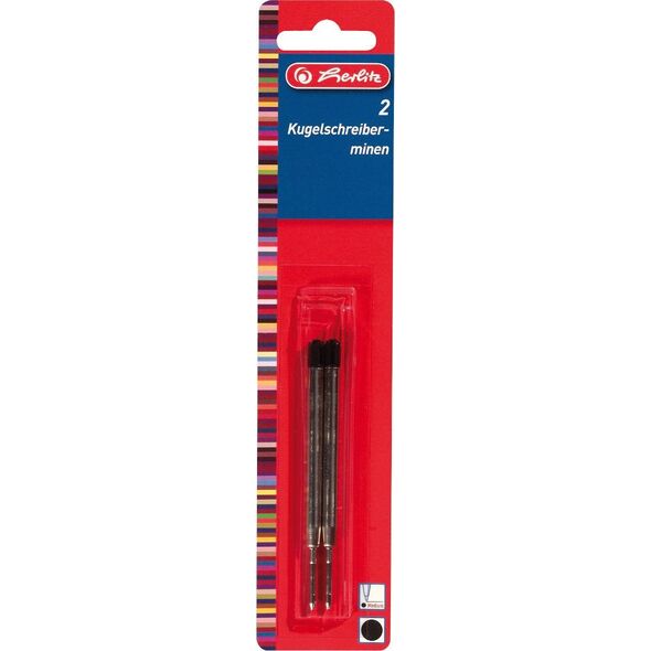 Herlitz Wkład do długopisów Parker Czarny (0008608903)