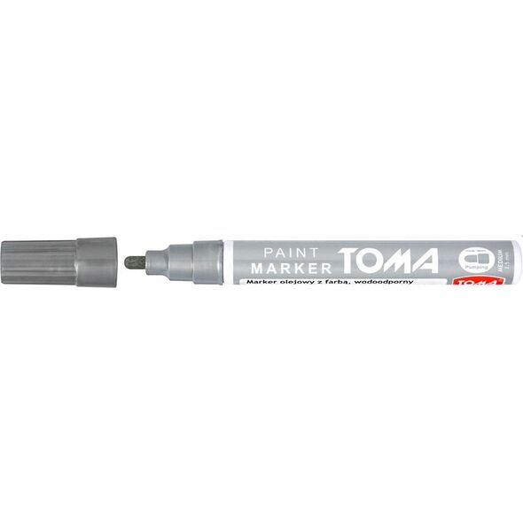 Toma MARKER OLEJOWY KOŃCÓWKA 2,5 MM SREBRNY TO-440Z96