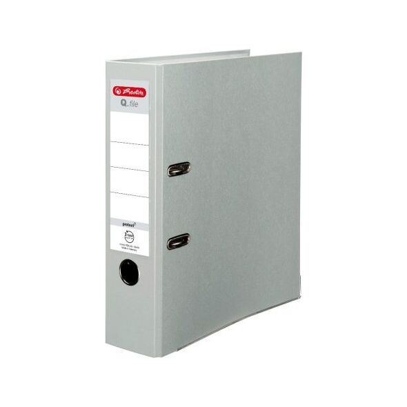 Segregator Herlitz dźwigniowy A4 80mm szary (0011167459)