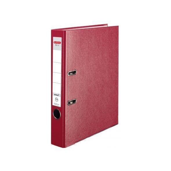 Segregator Herlitz dźwigniowy A4 50mm czerwony (0011167491)