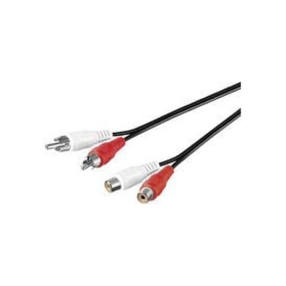 Kabel MicroConnect RCA (Cinch) x2 - RCA (Cinch) x2 5m czarny (AUDCH5)