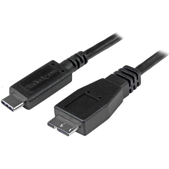 Kabel USB StarTech USB-C - micro-B 1 m Czarny (USB31CUB1M)