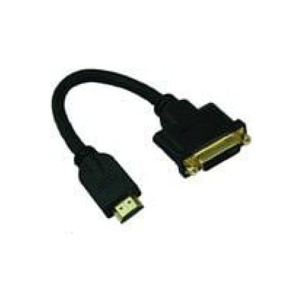 Adapter AV MicroConnect HDMI - DVI-D czarny (DVIHDMI15CM)