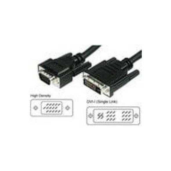Kabel MicroConnect DVI-I - D-Sub (VGA) 3m czarny (50991)