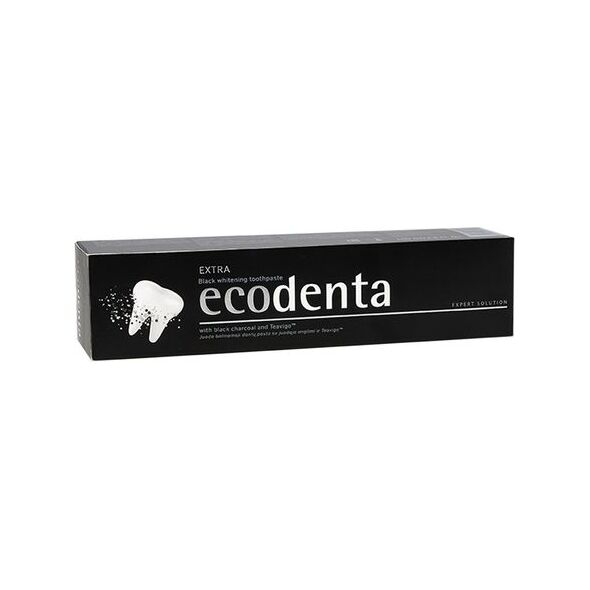 Ecodenta Ekologiczna czarna pasta do zębów WYBIELAJĄCA z węglem drzewnym 100ml