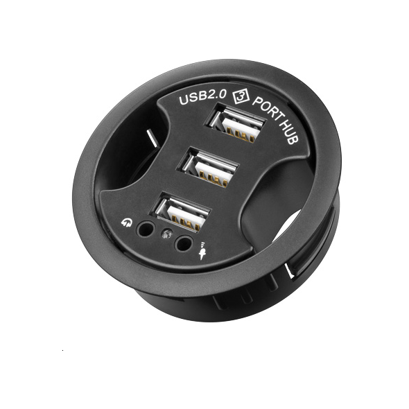 HUB USB MicroConnect 3x USB-A 2.0 (USB-HUB3)