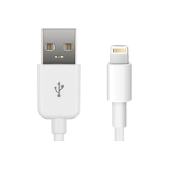 Kabel USB MicroConnect USB-A - Lightning 0.5 m Biały (LIGHTNING0.5)