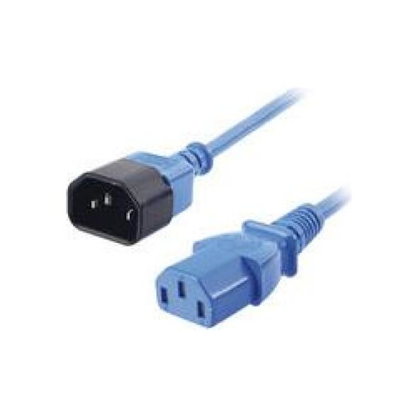 Kabel zasilający Lindy IEC 13 niebieski, 2m - 30472
