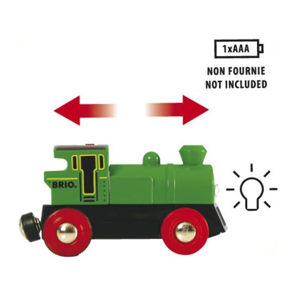 Brio  Lokomotywa na baterię Speedy Green (33595)