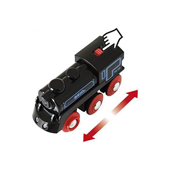 Brio  Lokomotywa akumulatorowa USB black/red (33596)