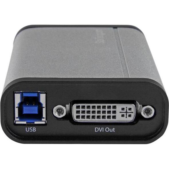 Adapter AV StarTech DVI-I - DVI-I srebrny (USB32DVCAPRO)