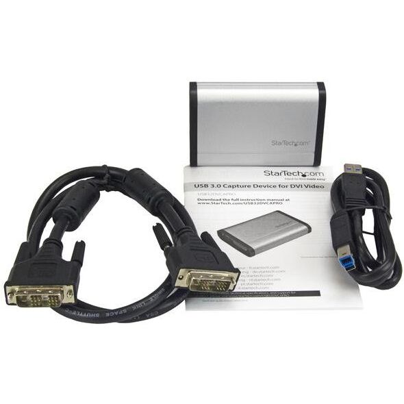 Adapter AV StarTech DVI-I - DVI-I srebrny (USB32DVCAPRO)