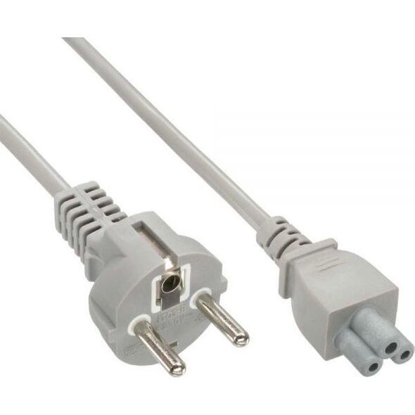 Kabel zasilający InLine InLine Kabel Zasilający Typ F German -" Mikey Mouse" laptop Plug szary 1.8m - 16656A