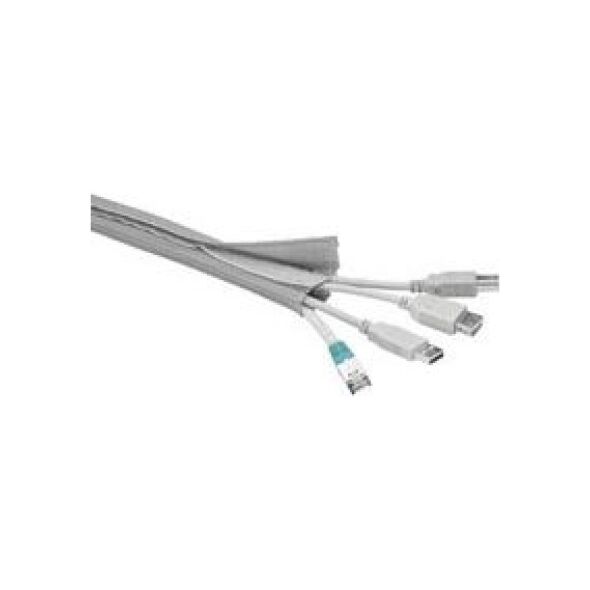 Organizer MicroConnect Otulina na przewody Srebrny 1 sztuka  (CABLESOCK2)