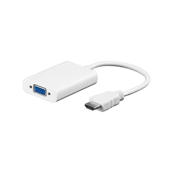 Adapter AV ACC HDMI - D-Sub (VGA) biały (AH011)