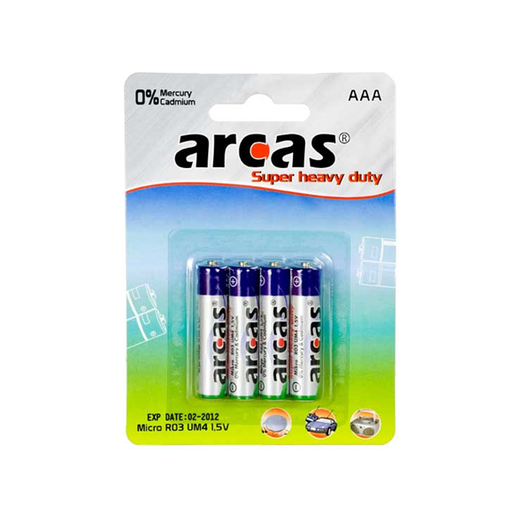 Arcas Bateria Super Heavy Duty AAA / R03 4 szt.