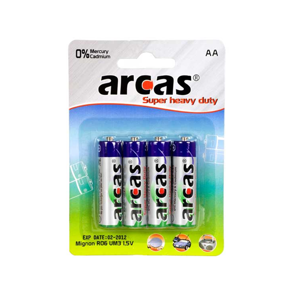 Arcas Bateria Super Heavy Duty AA / R6 4 szt.