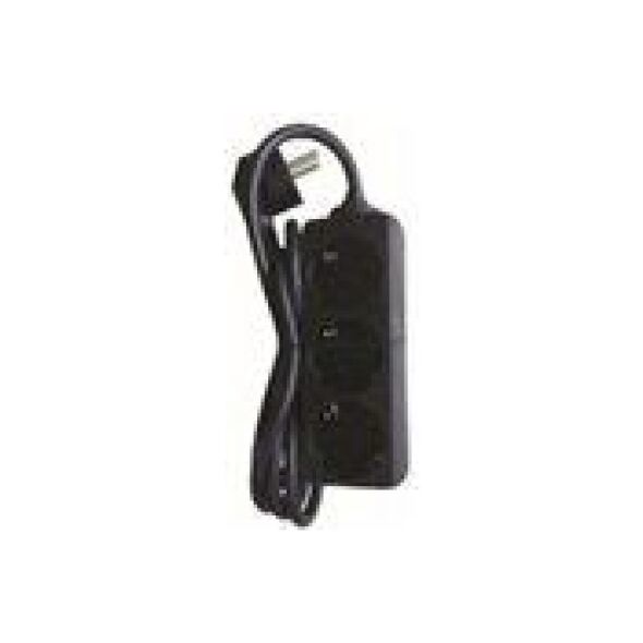 MicroConnect 3-way Schuko Socket 5M Black - GRU0035B