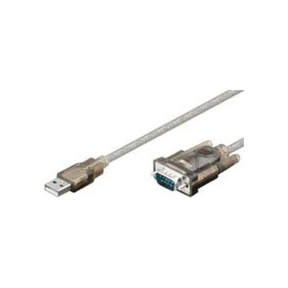 Kabel USB MicroConnect USB-A - DB-9 1.8 m Srebrny (USBADB)