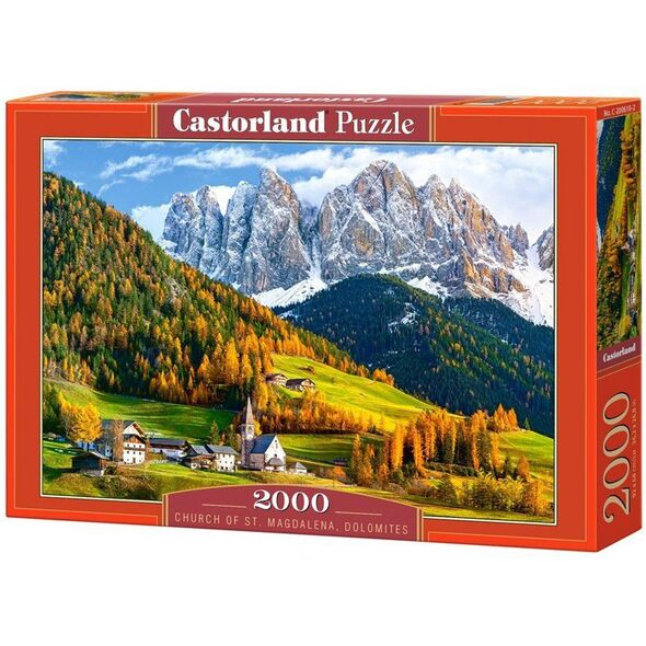 Castorland 2000 Kościół św. Magdaleny, Dolomity (PC-200610)