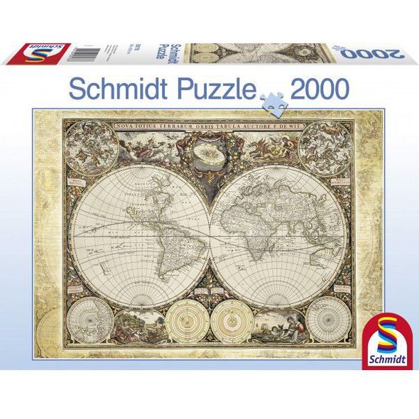 Schmidt Spiele Historyczna mapa świata (58178)