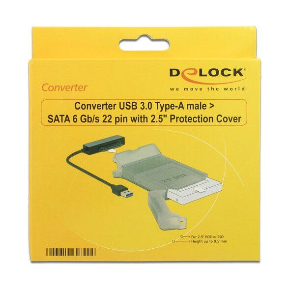 Kieszeń Delock USB 3.0 > SATA 6 Gb/s 2.5" (62742)