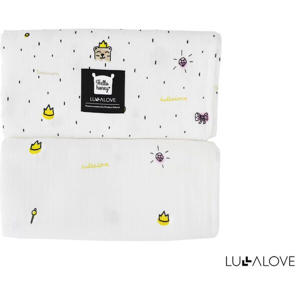 LullaLove Zestaw 2 otulaczy Księżniczka (LLV08848)