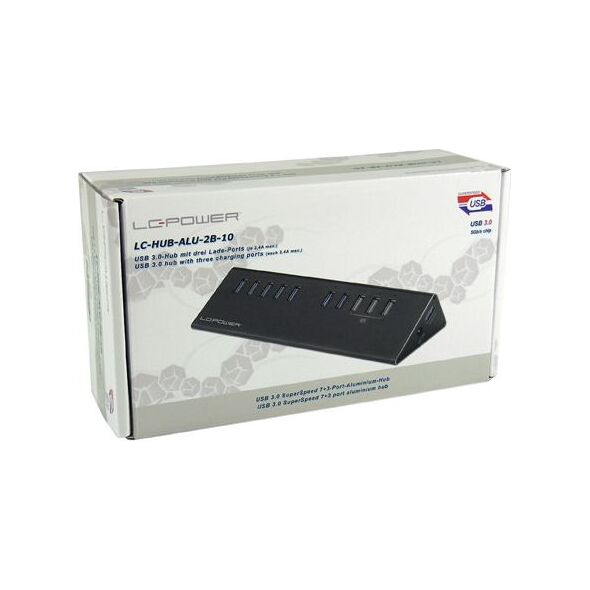 HUB USB LC-Power 7x USB-A 3.0 (LC-HUB-ALU-2B-10)