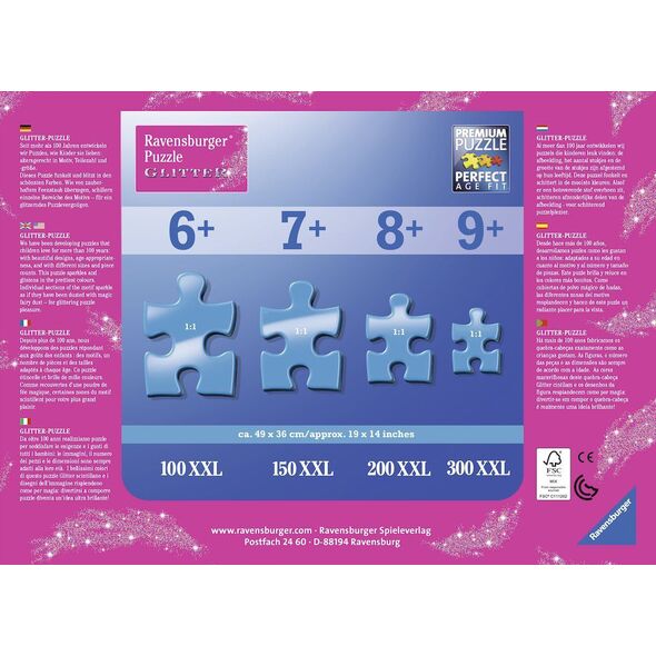 Ravensburger Puzzle Disney Frozen Glittery Snow 100 elementów (13610)