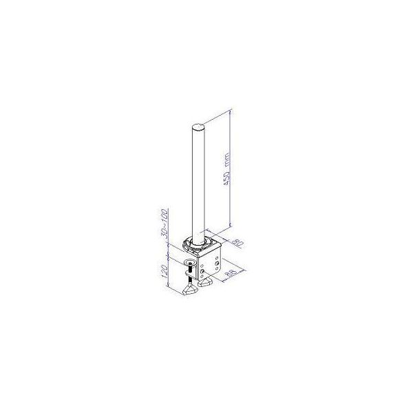 Lindy Drążek montażowy do blatu biurka 450mm (40692)